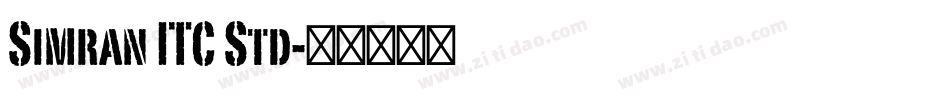 Simran ITC Std字体转换